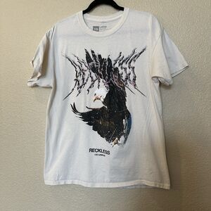YR Young And Reckless Los Angelos T-shirt  Bald Eagle‎ Size Large